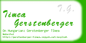 timea gerstenberger business card